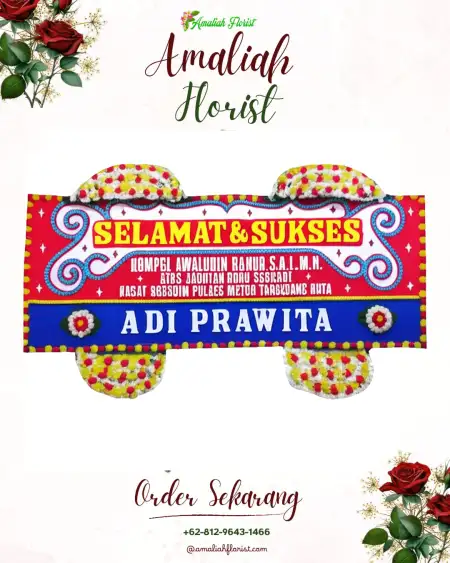 Papan Bunga Ucapan Selamat Gabek Satu
